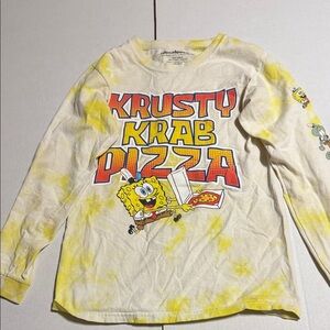 Nickelodeon Yellow Tie-Dye SpongeBob Long Sleeve Shirt